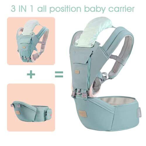 YIYUNBEBE Baby Carrier with Hip Seat Baby Holder Backpack Baby Carriers Front...