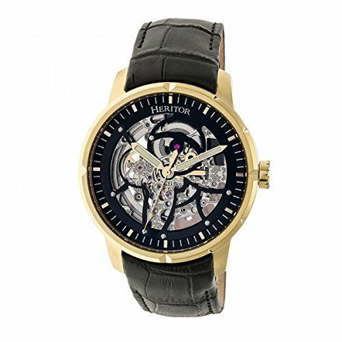 Heritor Automatic Men's 'Ryder Skeleton' Jeweled Automatic Movement 316L Surg...