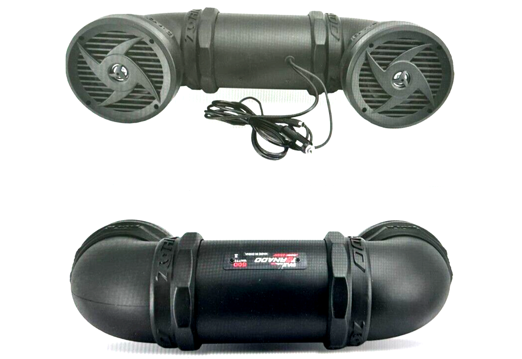 Waterproof Marine ATV Powered Speakers - 500W UTV Bluetooth Sound System All-Ter