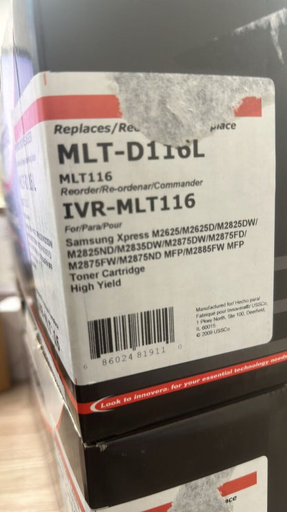 Innovera Re-manufactured for Samsung MLT116 Toner 3000 Page-Yield Black