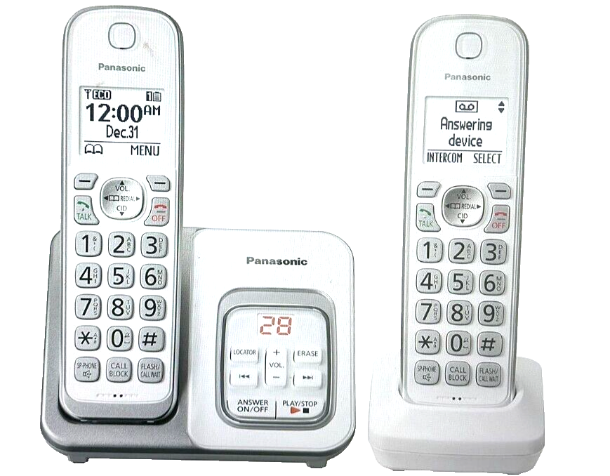 Panasonic KX-TGD532 Cordless Telephone with Digital Answering Machine WHITE New