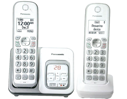 Panasonic KX-TGD532 Cordless Telephone with Digital Answering Machine WHITE New