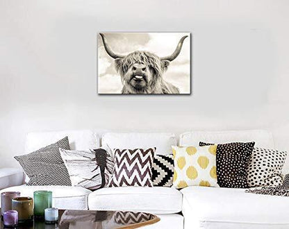 Hd8yehao Highland Cow Canvas Wall Art Prints Photo Modern Paintings Home Deco...