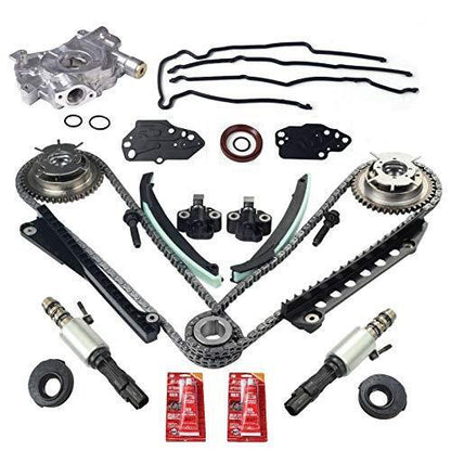 Yjracing Variable Camshaft Timing Chain Cam Phaser Solenoid Valve W/Oil Pump ...