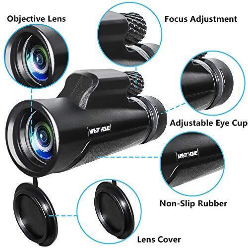 Monocular Telescope 10x42 High Power Monocular Compact Night Vision Waterproo...