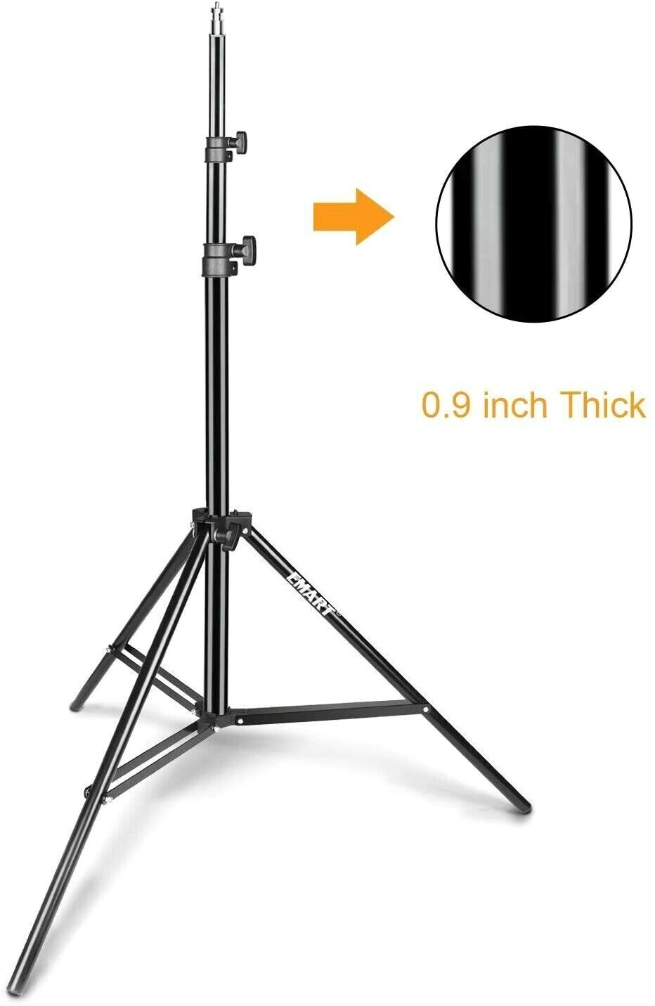 Emart Light Stand- 6.2ft Photography Stand for Photo Video Studio- Background