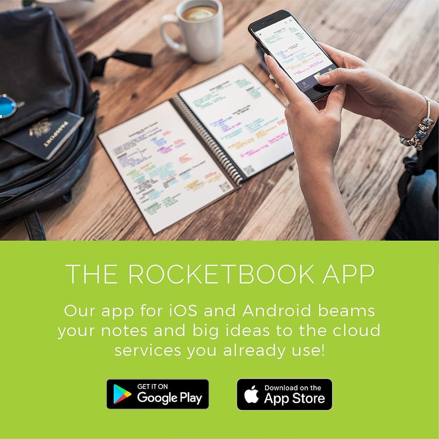 Rocketbook Core Reusable Smart Notebook | Innovative Eco-Friendly Digitally C...