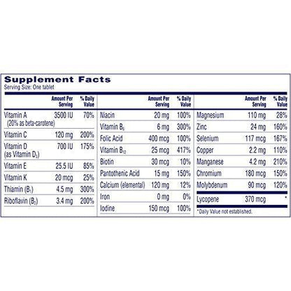 One-A-Day Men's Advantage 50+ Multivitamin 65 ea Pack of 2