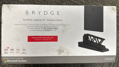 Brydge Surface Laptop Vertical Dock for 15 Inch Surface Laptop 3 & 4 Dual 4K ...