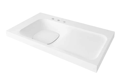 DXV Modulus™ 36 x 21 in. Rectangular Bathroom Sink in Canvas White