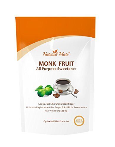 Monk Fruit Zero Calorie Sweetener 2x Sugar Sweet Original 16 oz - Granular Po...