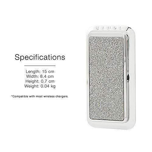 HANDL New York Silver Glitter HANDLstick Silver Glitter Grip and Stand for Sm...