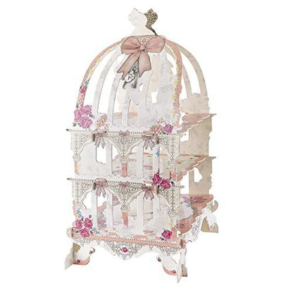 Flare Forest Bakery Lab 3 Tier Air Birdcage Cupcake Stand for Picnic Wedding ...