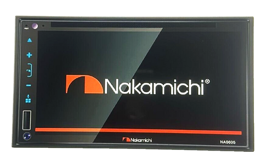 NAKAMICHI NA6605 Double-Din In-Dash 6.8" WVGA Display Apple Car Play & Andriod A