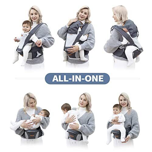 besrey Baby Carrier Front Facing Holder Hip Seat for Walk Men Carrier Face in...