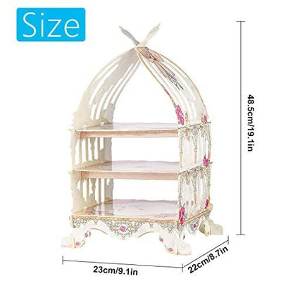 Flare Forest Bakery Lab 3 Tier Air Birdcage Cupcake Stand for Picnic Wedding ...