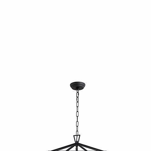 AA Warehousing 4-Light Lantern Chandelier in Aged Iron Finish Model Number LZ...