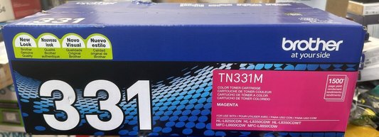 Brother TN331M Standard Yield Magenta Toner Cartridge - New / Sealed Genuine 331