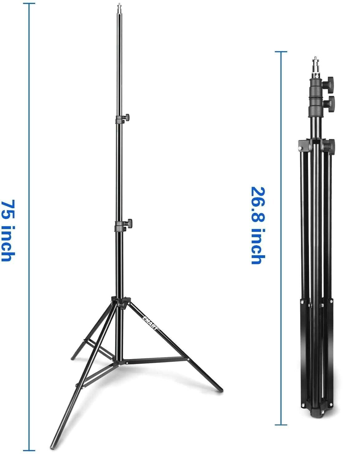 Emart Light Stand- 6.2ft Photography Stand for Photo Video Studio- Background