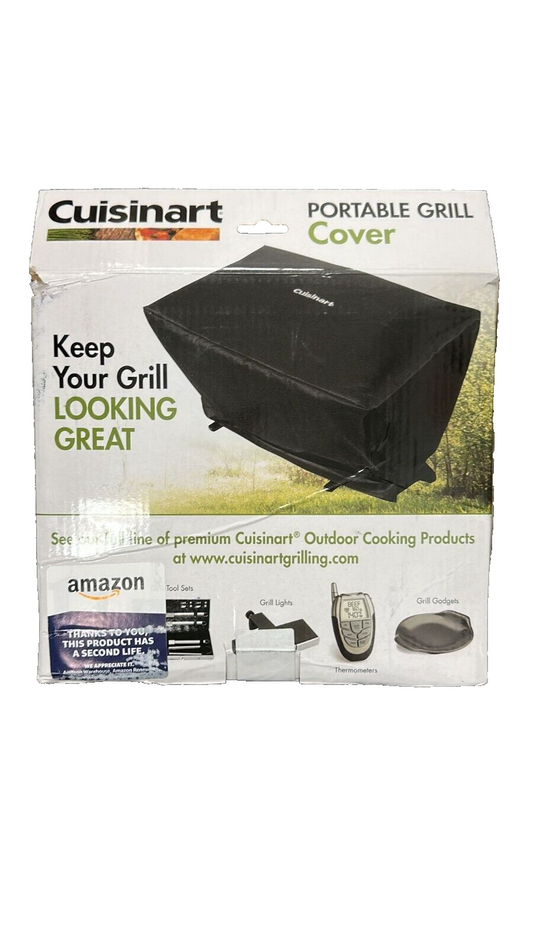 Cuisinart All Foods Grill Cover CGG-200 Gas Grill Embroidered CGC-21 Black *