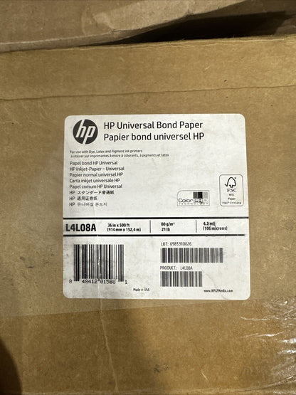 HP Universal Inkjet Bond Paper L4L08A