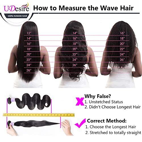 UDesire 10A Brazilian Body Wave Bundles 100% Unprocessed Body Wave Human Hair...