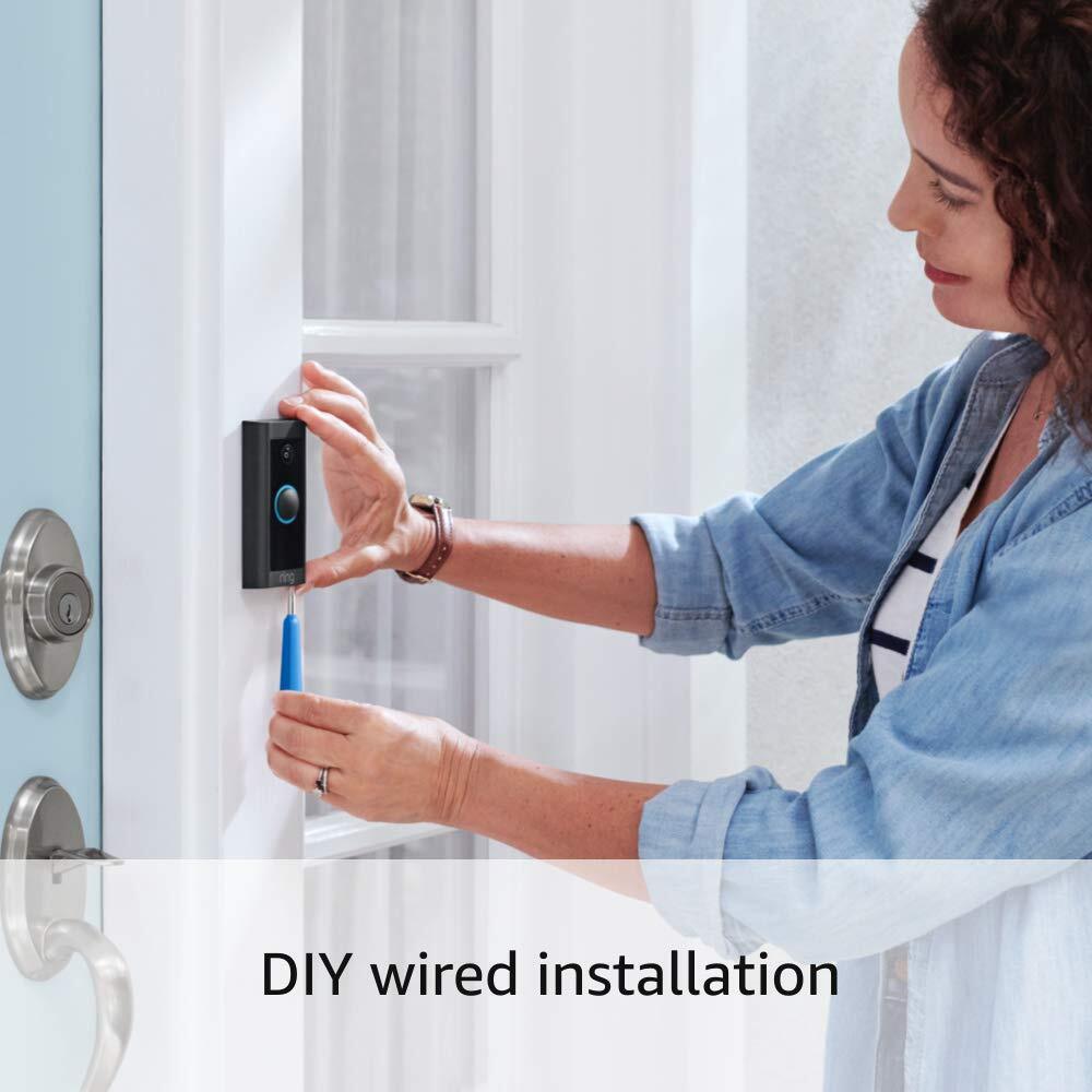 Ring Video Doorbell Wired | Use Two-Way Talk advanced motion detection HD cam...