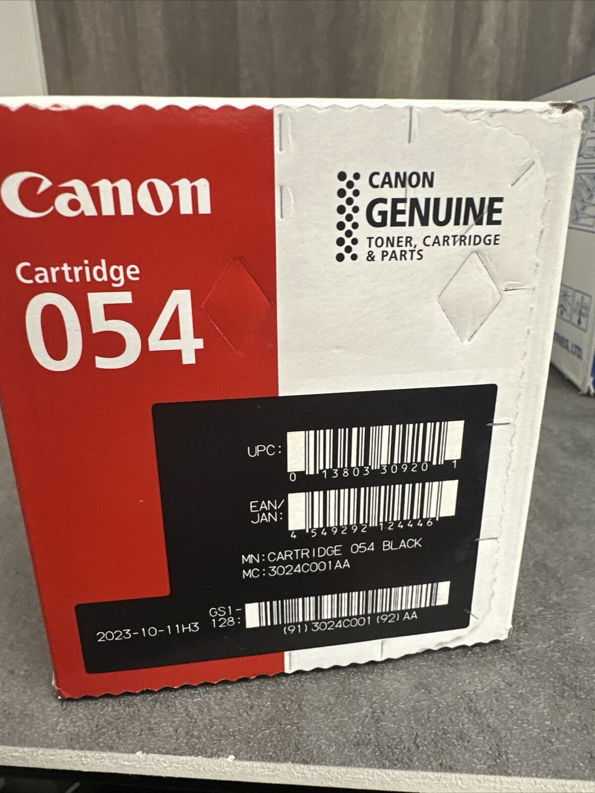 Canon 054 Standard Black Toner Cartridge Genuine (3024C001)