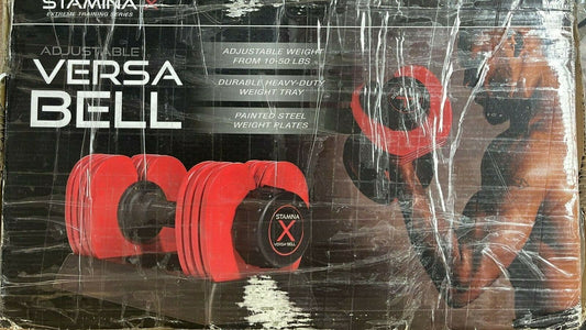 Stamina X 50 lb. Versa-Bell Dumbbell Weight Workout Exercise 05-2150 NEW