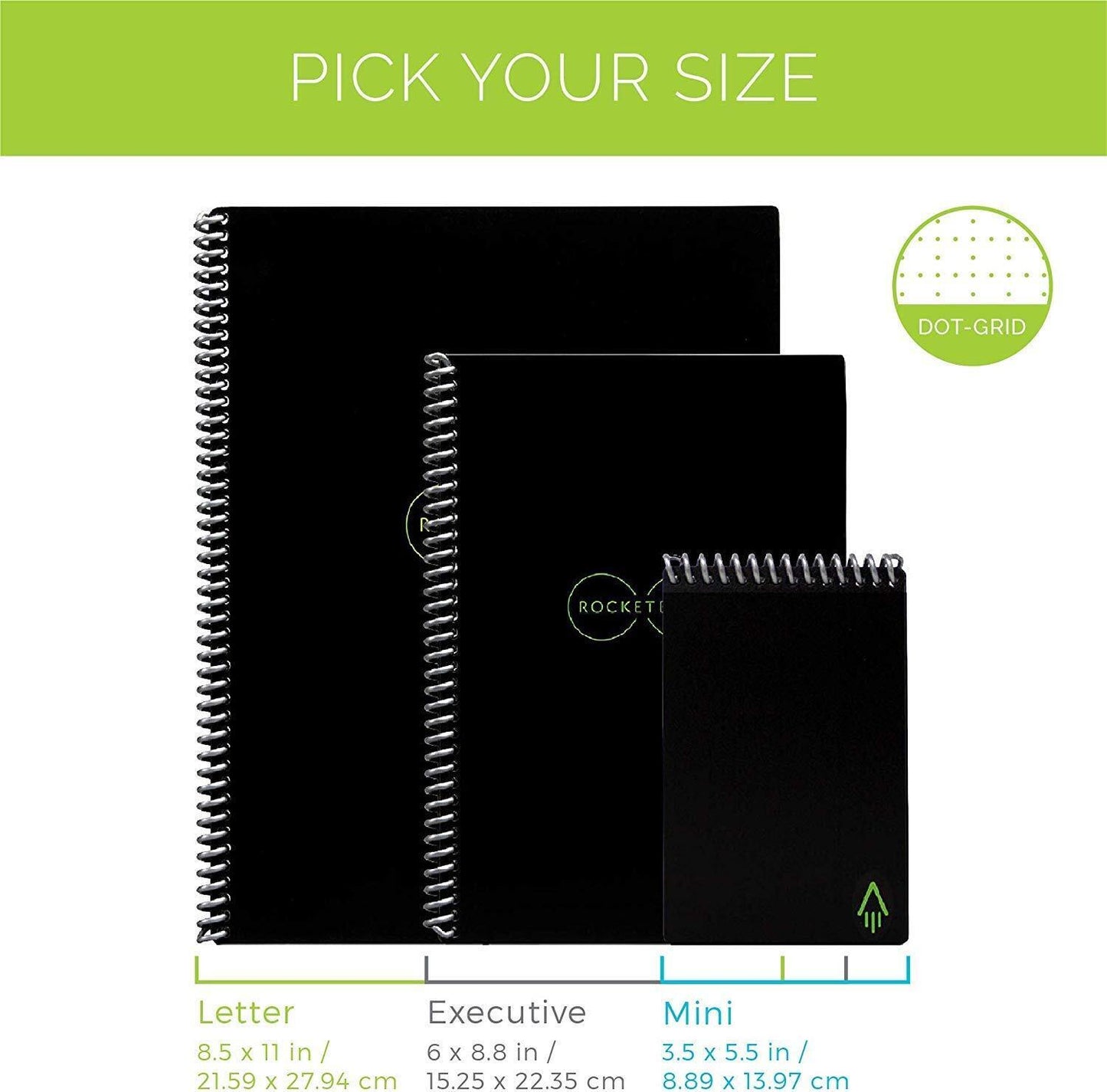 Rocketbook Core Reusable Smart Notebook | Innovative Eco-Friendly Digitally C...