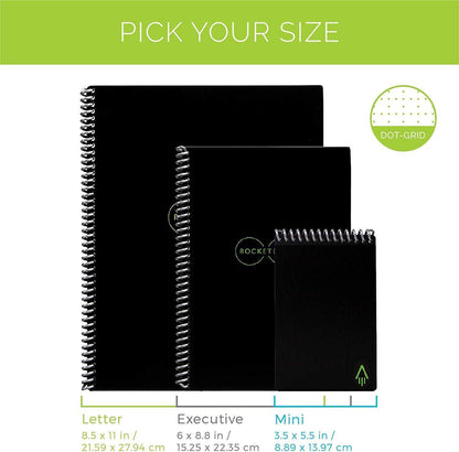 Rocketbook Core Reusable Smart Notebook | Innovative Eco-Friendly Digitally C...