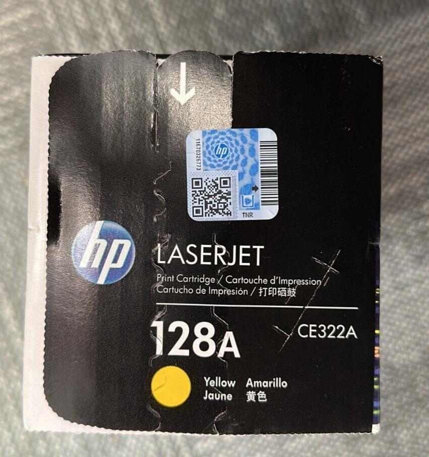 HP 125A Yellow Original LaserJet Toner Cartridge, ~1,400 pages, CB542A