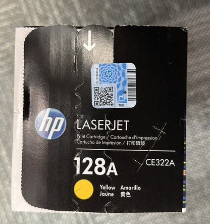 HP 125A Yellow Original LaserJet Toner Cartridge, ~1,400 pages, CB542A