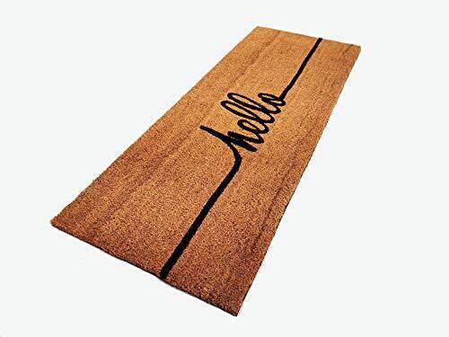 Kempf Hello Greeting Coco Front Door mat 18" x 47-inch