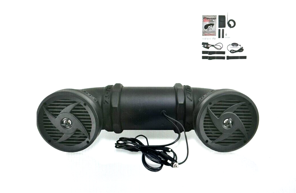 Waterproof Marine ATV Powered Speakers - 500W UTV Bluetooth Sound System All-Ter