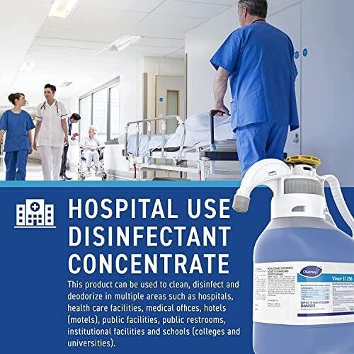 Diversey VIREX II 256 5019317 Disinfectant Cleaner and Deodorant Hospital Gra...