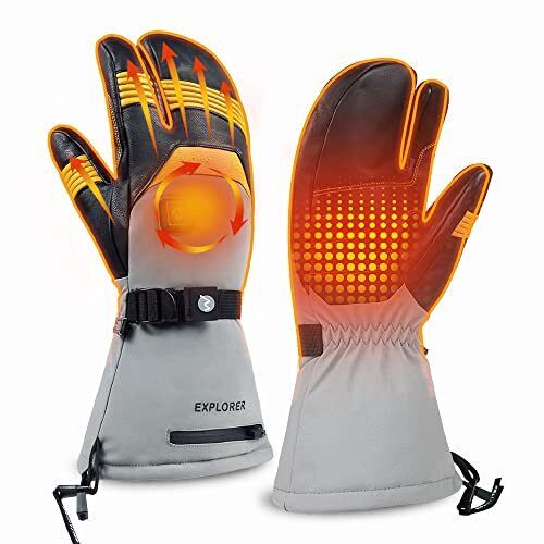 MOUNT TEC Explorer 5 Skiing & Snow Gloves 3-Finger Waterproof & Windproof Win...