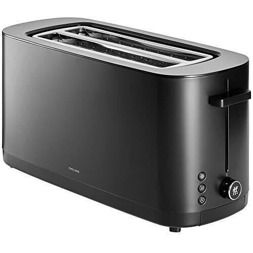 ZWILLING Enfinigy Cool Touch 2 Long Slot Toaster 4 Slices with Extra Wide 1.5...