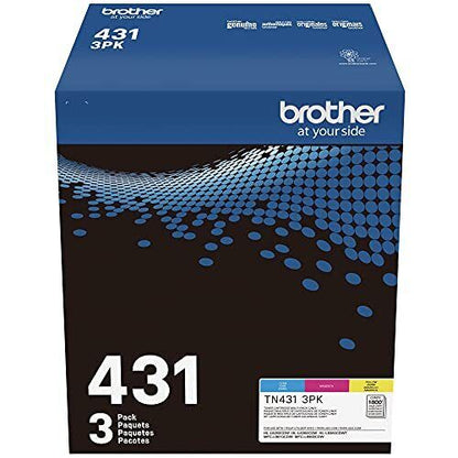 Brother TN-431 3PK Cyan Magenta Yellow Standard Yield Model TN4313PK