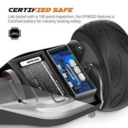 EPIKGO Self Balancing Scooter Hover Self-Balance Board - UL2272 Certified, Black