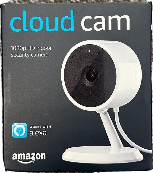 Amazon Cloud Cam Indoor Security Camera works with Alexa White new