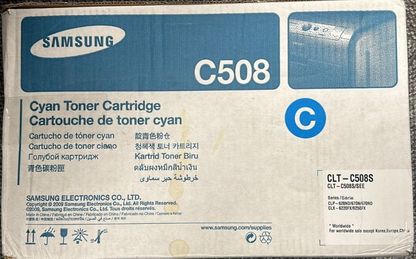 Samsung Electronics CLT-C508S Cyan Toner Cartridge - 2,000 Page Yield