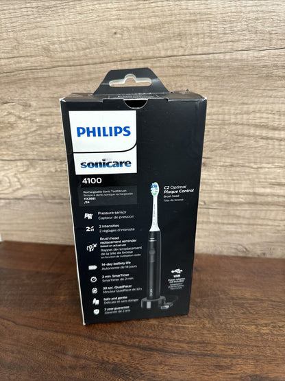 Philips Sonicare 4100 Sonic Rechargeable Electric Toothbrush,Black,Please Read