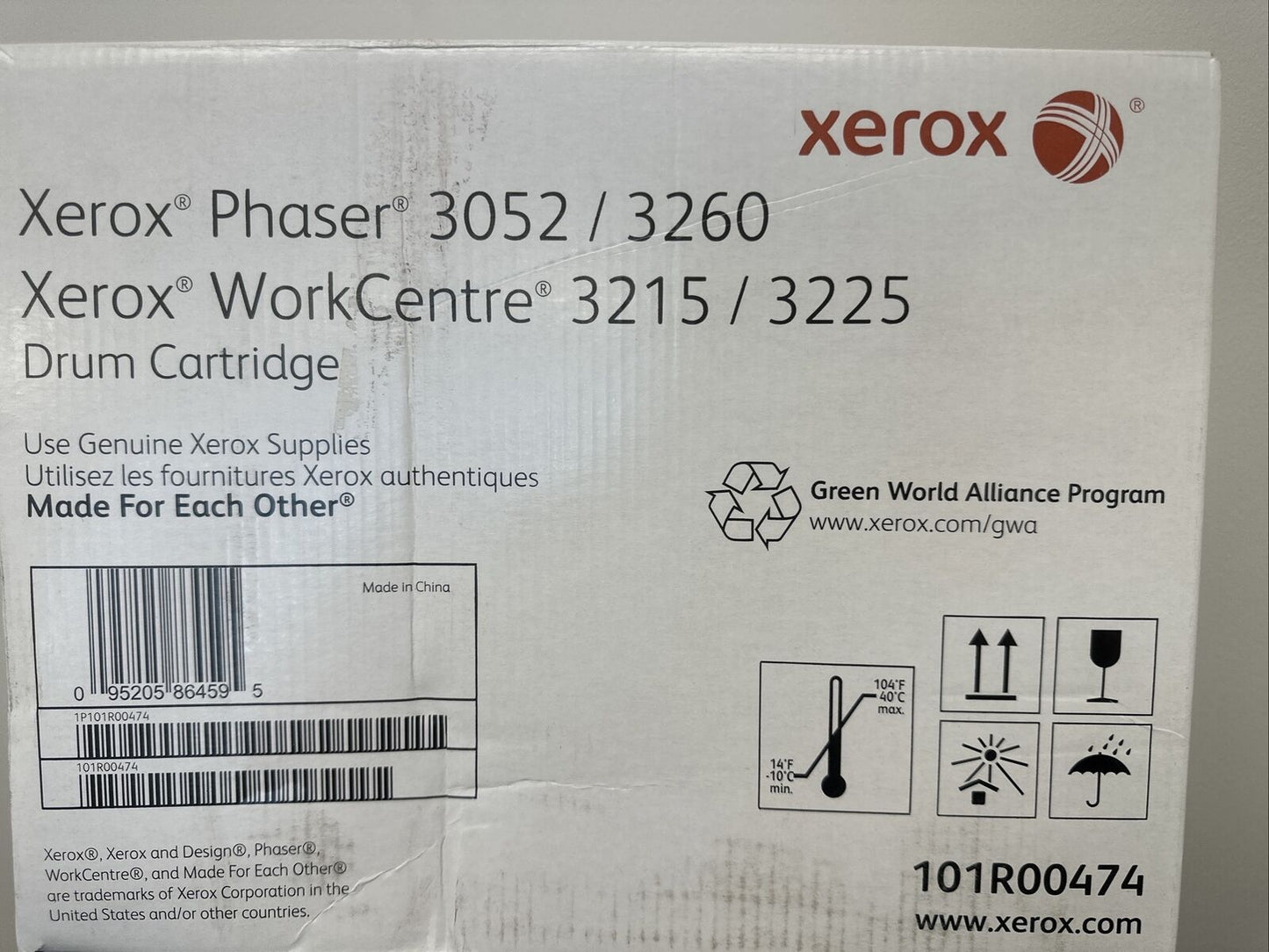 Xerox 101R00474 Drum Cartridge compatible with Phaser 3260 and WorkCentre 321...