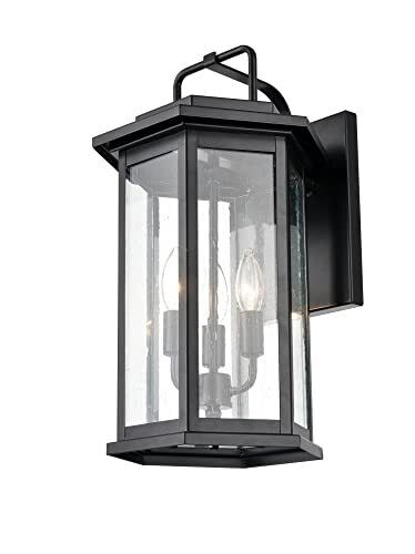 Millennium 2685-PBK Transitional Three Light Outdoor Wall Bracket from Ellis ...