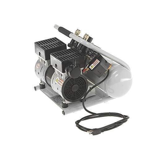 Quipall 2-1-SIL 1 HP 1.6 Gallon Oil-Free Hotdog Air Compressor