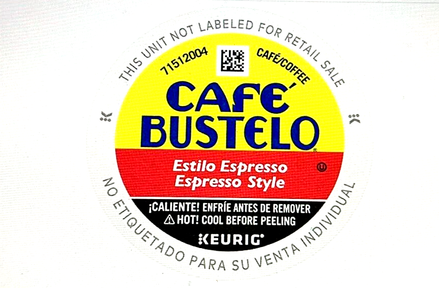 Café Bustelo Espresso Style Dark Roast Coffee, 96 Keurig K-Cup Pods