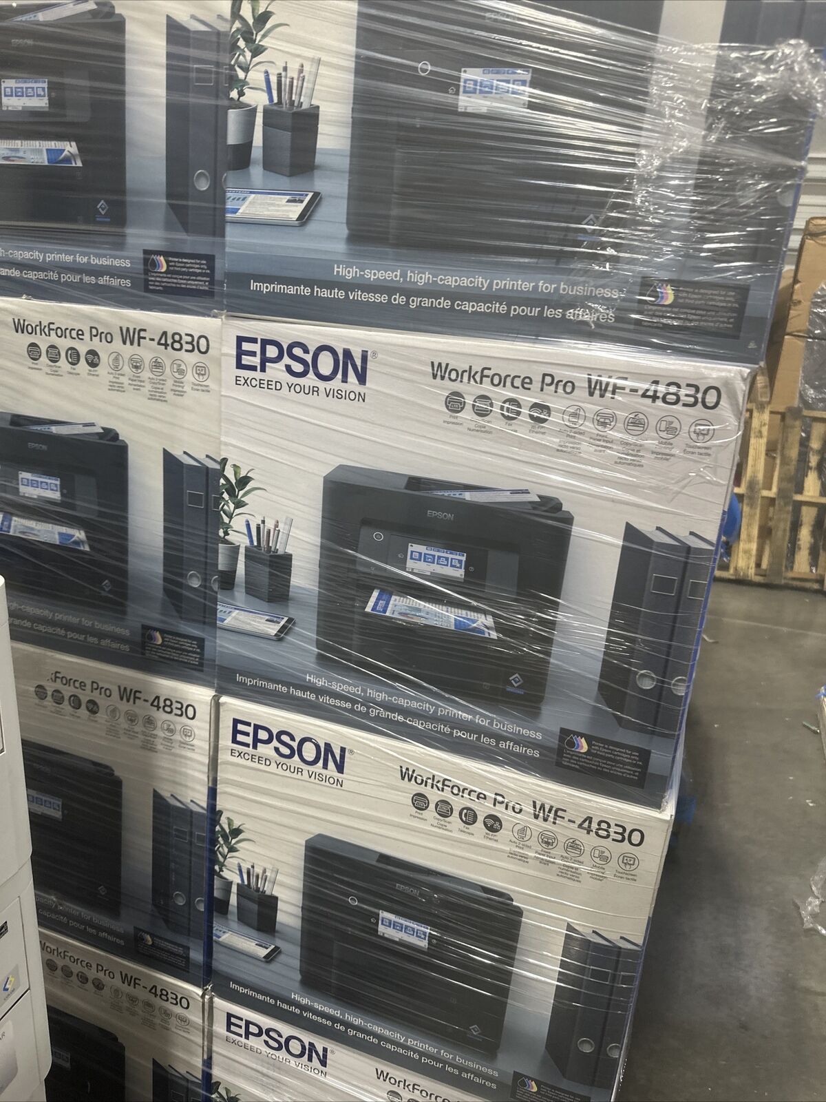 Epson Workforce Pro WF-4830 Wireless All-in-One Printer with Auto 2-Sided Pri...