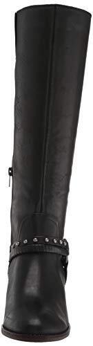 Lucky Brand Women's KARESI Equestrian Boot Black 5 M US