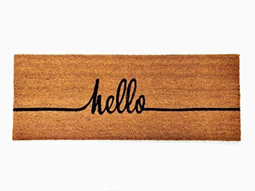 Kempf Hello Greeting Coco Front Door mat 18" x 47-inch